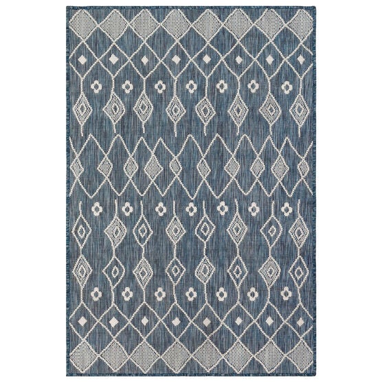 Liora Manne Carmel Marrakech Indoor/Outdoor Rug, NAVY, hi-res image number null