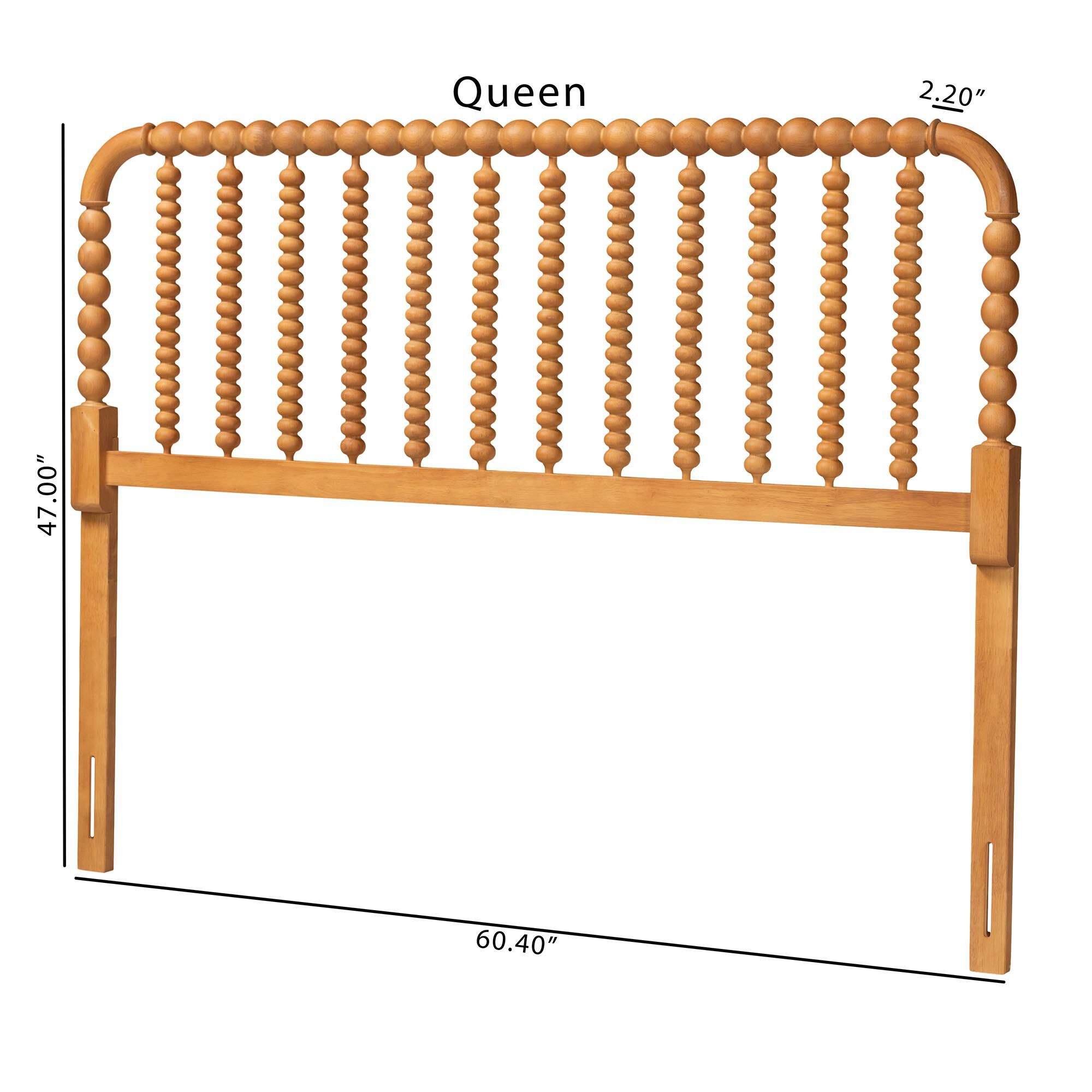 Finley Turned Bobbin Headboard, BROWN, alternate image number 6