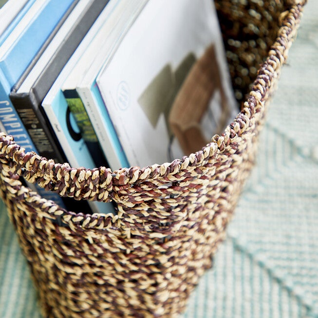 Brown Metal Natural Magazine Rack Holder Magazine Holder, , alternate image number null