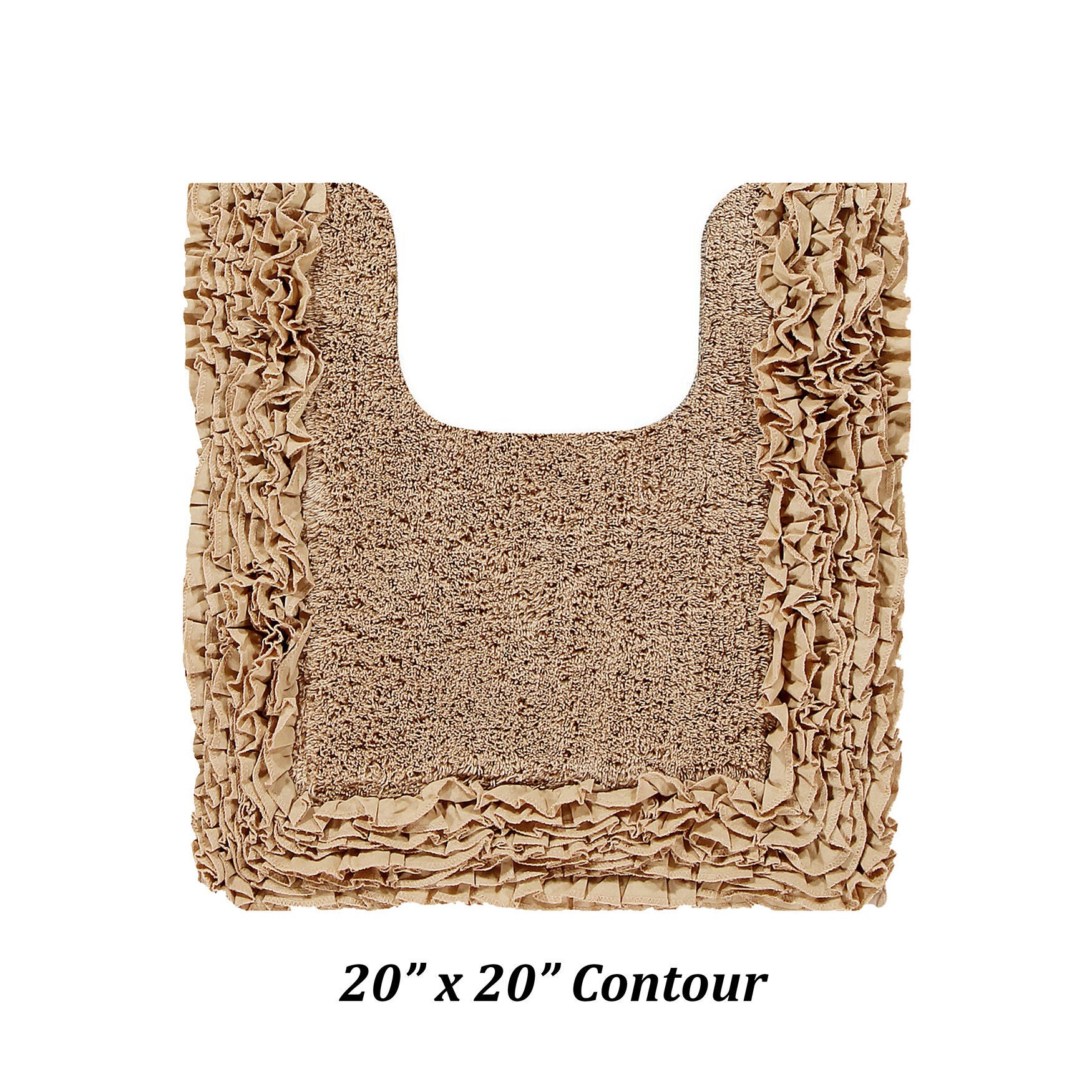 Shaggy Border Bath Rug Mat, 4 Pc Set, (17 inches X 24 inches | 20 inches X 20 inches | 21 inches X 34 inches | 24 inches X 40 inches), , alternate image number 2