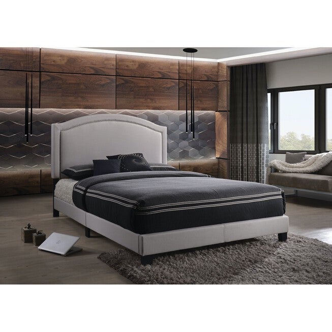 Queen Bed Bedroom, FOG FABRIC, hi-res image number null