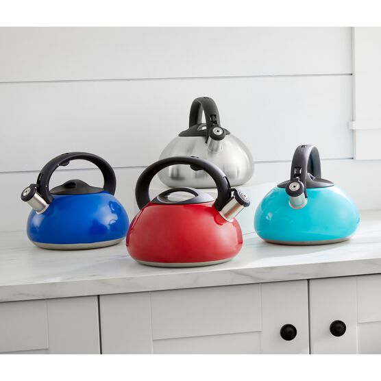 3-Lt. Stainless Whistling Kettle, COBALT BLUE, hi-res image number null