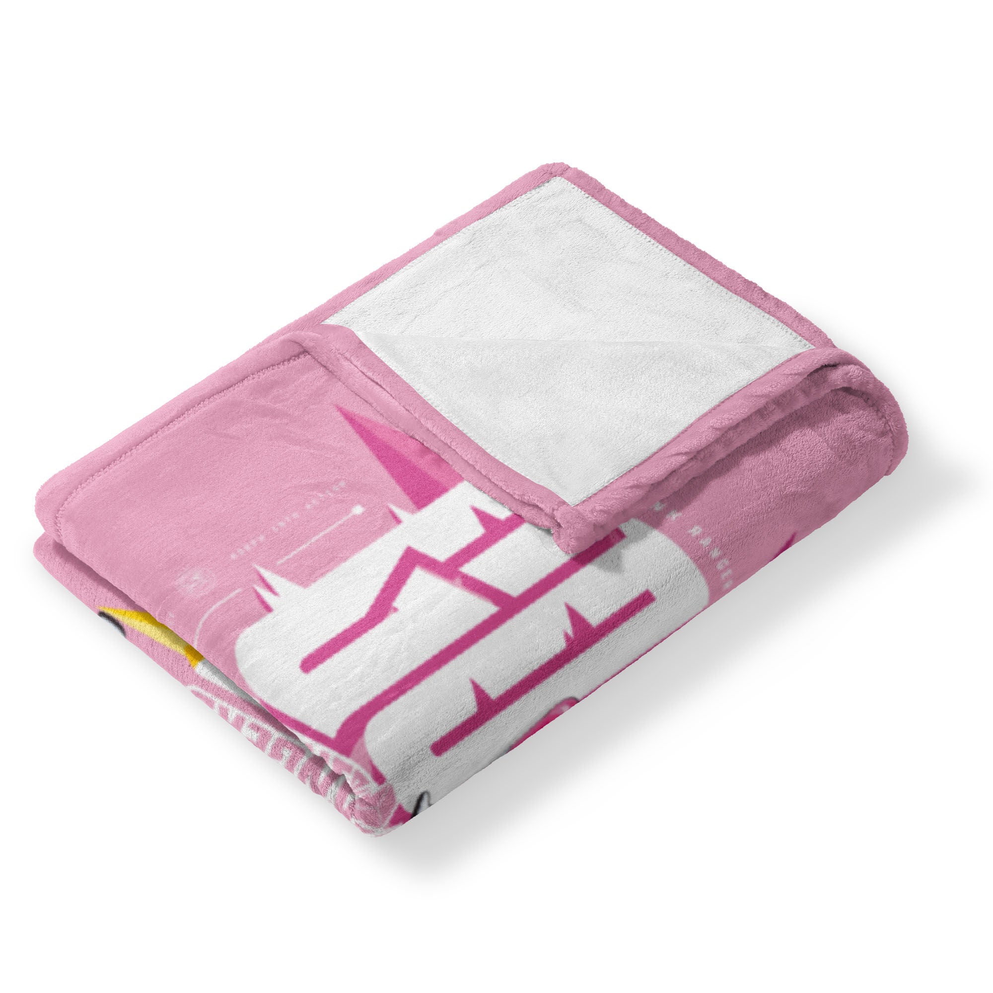 Hasbro Power Rangers Pink And Yellow Silk Touch Throw Blanket 40X50 Inches, POWER RANGER, alternate image number 3