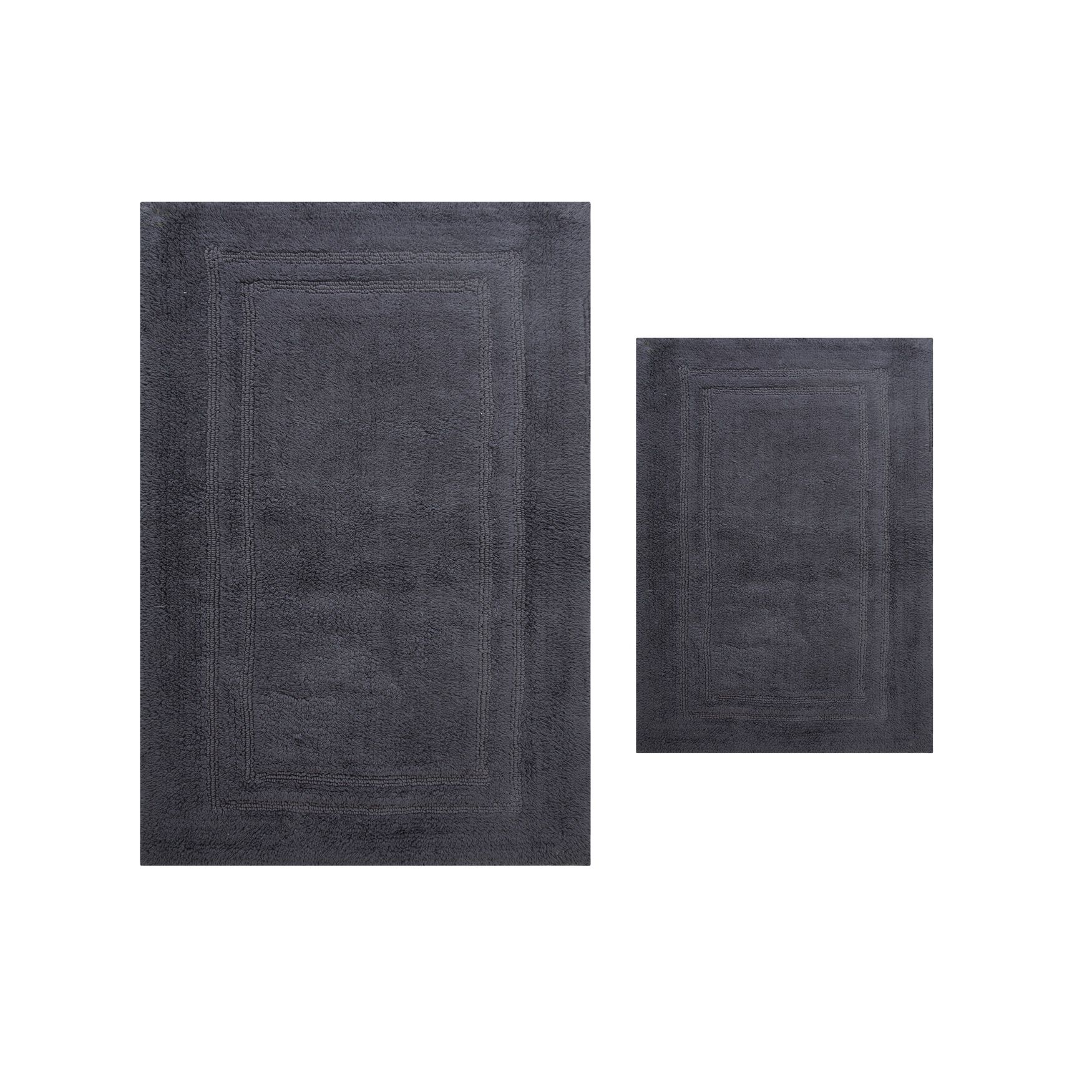 Luxury Hotel Style Bath Rug 2-Pc. Set, GREY, hi-res image number 0
