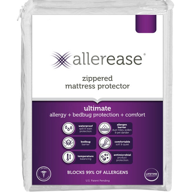 AllerEase Ultimate Mattress Protector, WHITE, hi-res image number 0