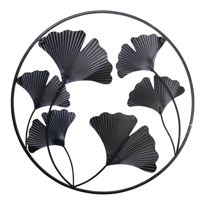 Gingko Flower Medallion Metal Wall Decor, , alternate image number 4