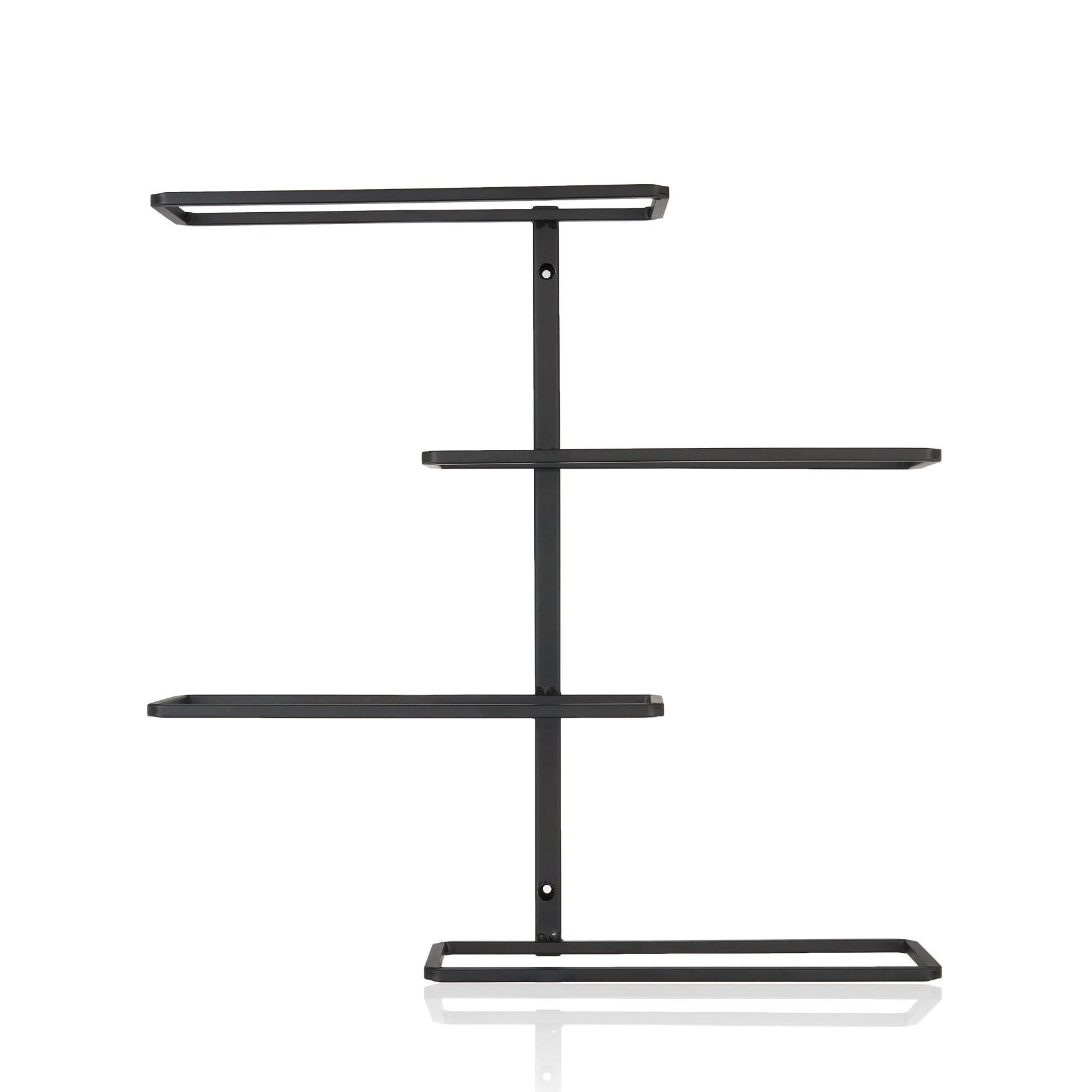 Four Bottle Wall Mounted Wine Rack By True, BLACK, hi-res image number 0