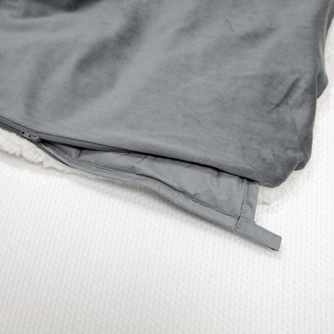 SensorPEDIC Serenity 15lb. Weighted Blanket with Removable Cover with Sherpa and Plush Fabrics, , alternate image number 7