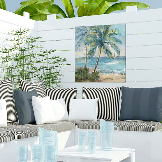 COASTAL PALM 1 OUTDOOR ART 24X24, , on-hover image number null