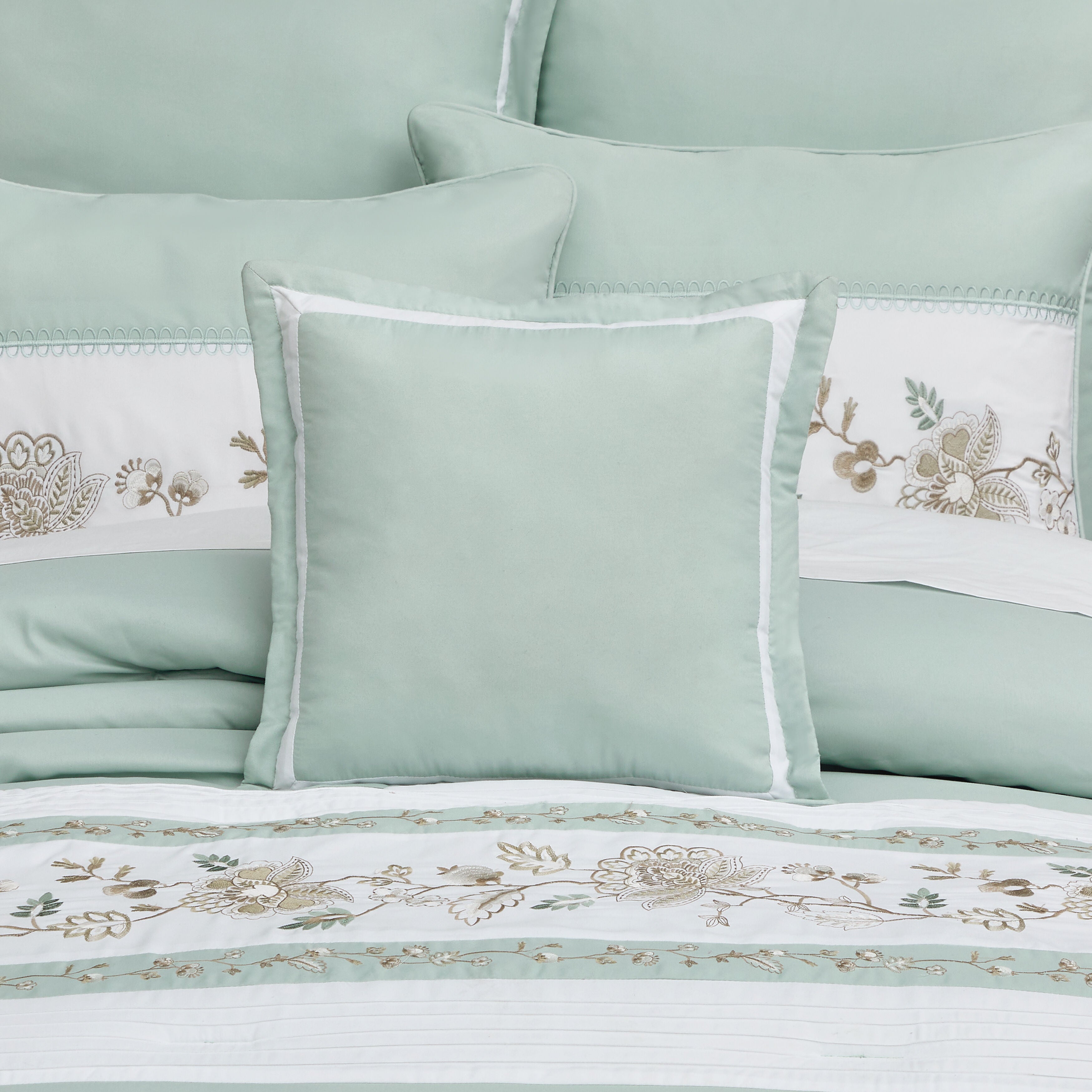 SPRING SOCIAL 16 inches SQUARE DECORATIVE THROW PILLOW, SPA, alternate image number 2