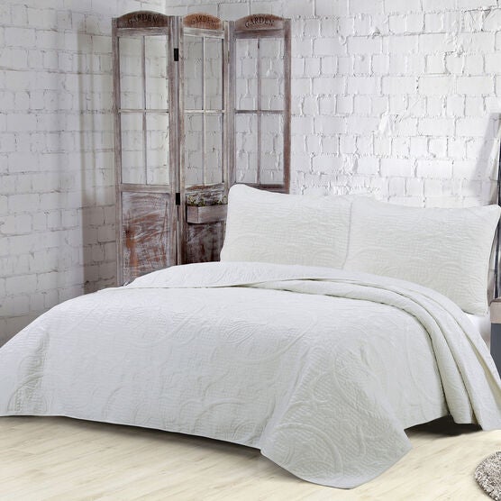 Estate Collection Joanna Quilt Set, IVORY, hi-res image number null