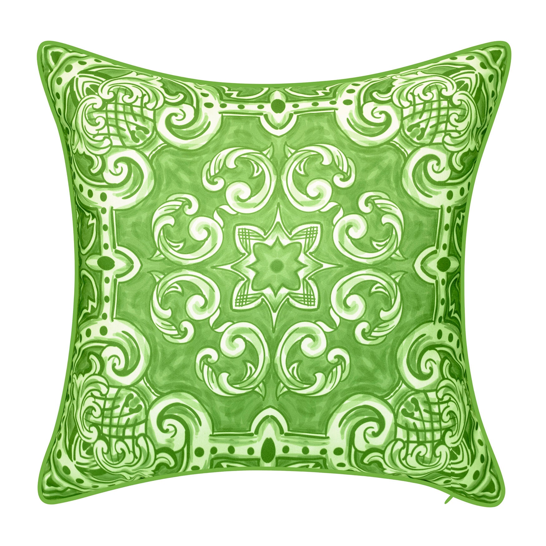 Indoor & Outdoor Alhambra Decorative Pillow, LEAF, hi-res image number 0
