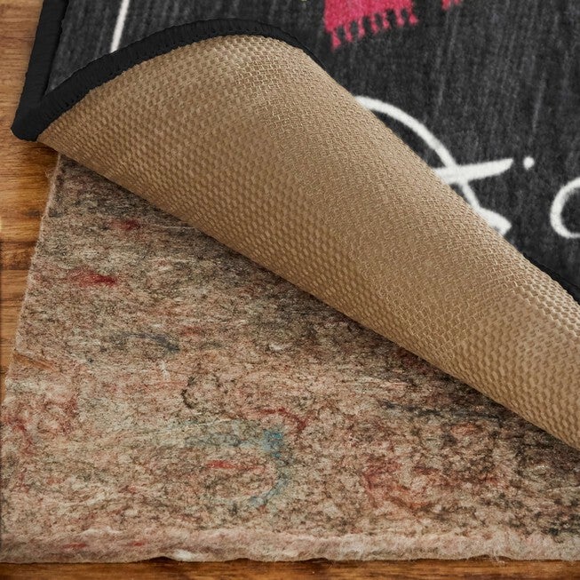 Winter Wishes Black Kitchen Rug, , alternate image number 2