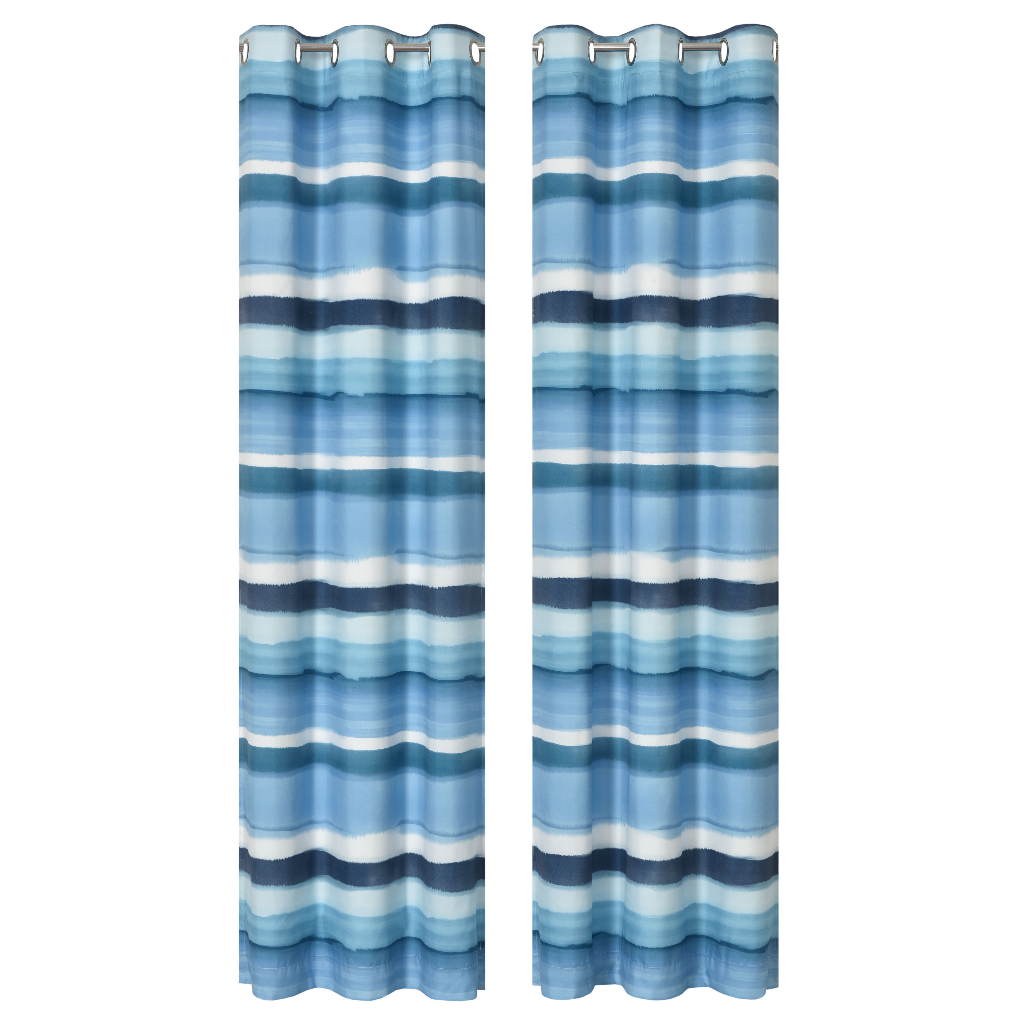 Balboa 84 Inch Grommet Panel Pair, BLUE, alternate image number 1