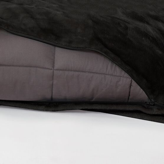 Plush 15lb Weighted Blanket with Washable Cover Ellos