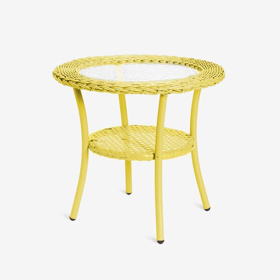 Roma All-Weather Wicker Side Table, 