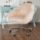Dawson Faux Fur Barrell Office Chair Pnk, , alternate image number null