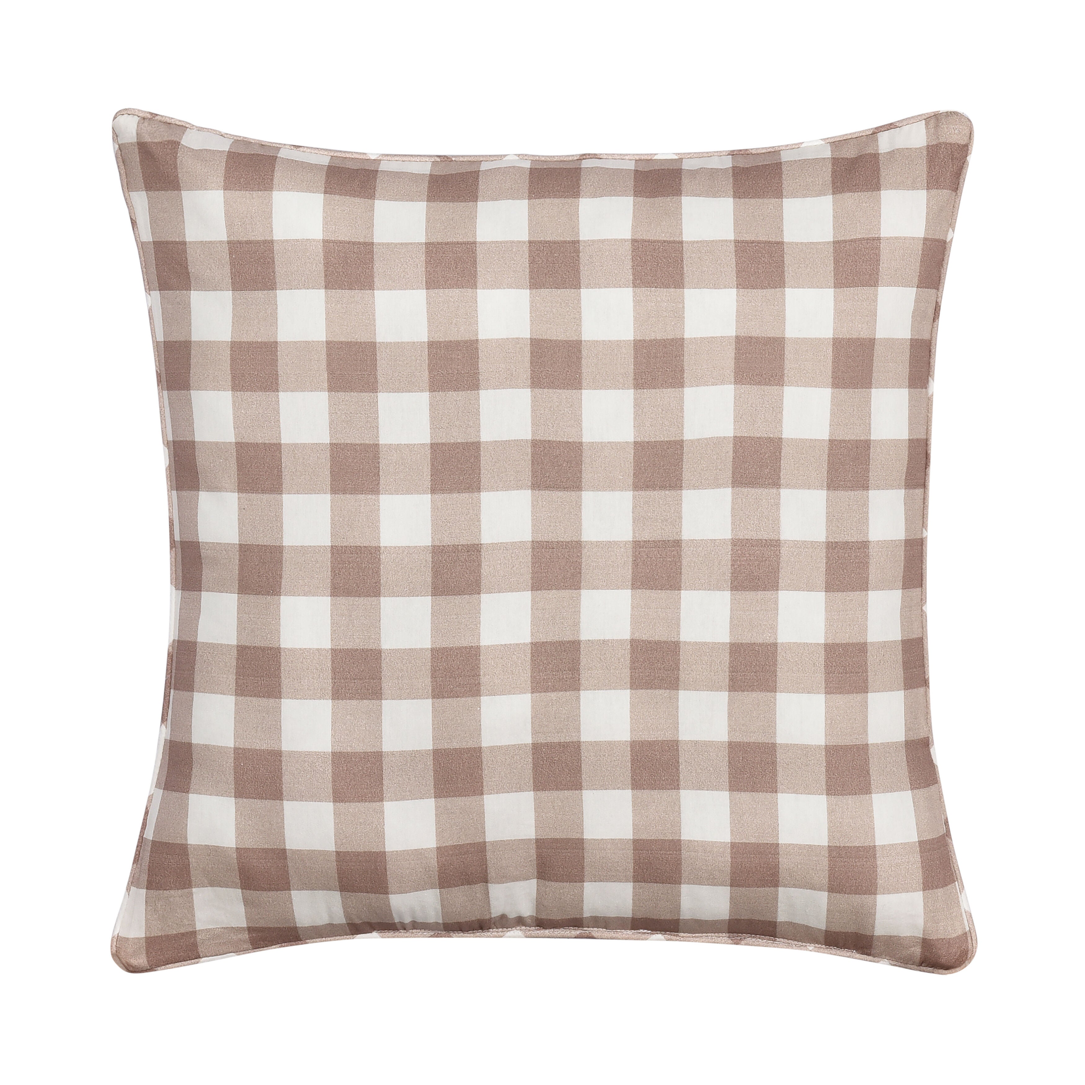 MAYFAIR QUILT 18 inches SQUARE QUILTED DECORATIVE THROW PILLOW, BLUSH, on-hover image number 1