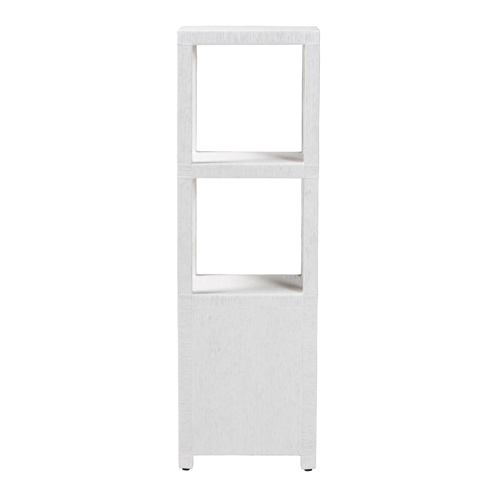 Xavier Grasscloth Tall Storage Cabinet, WHITE, alternate image number 5