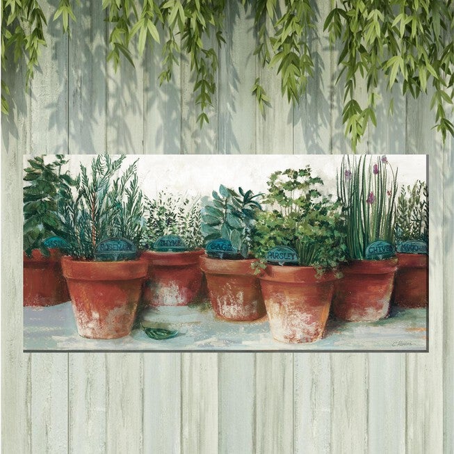 KITCHEN HERBS OUTDOOR ART 48X24, , on-hover image number 1
