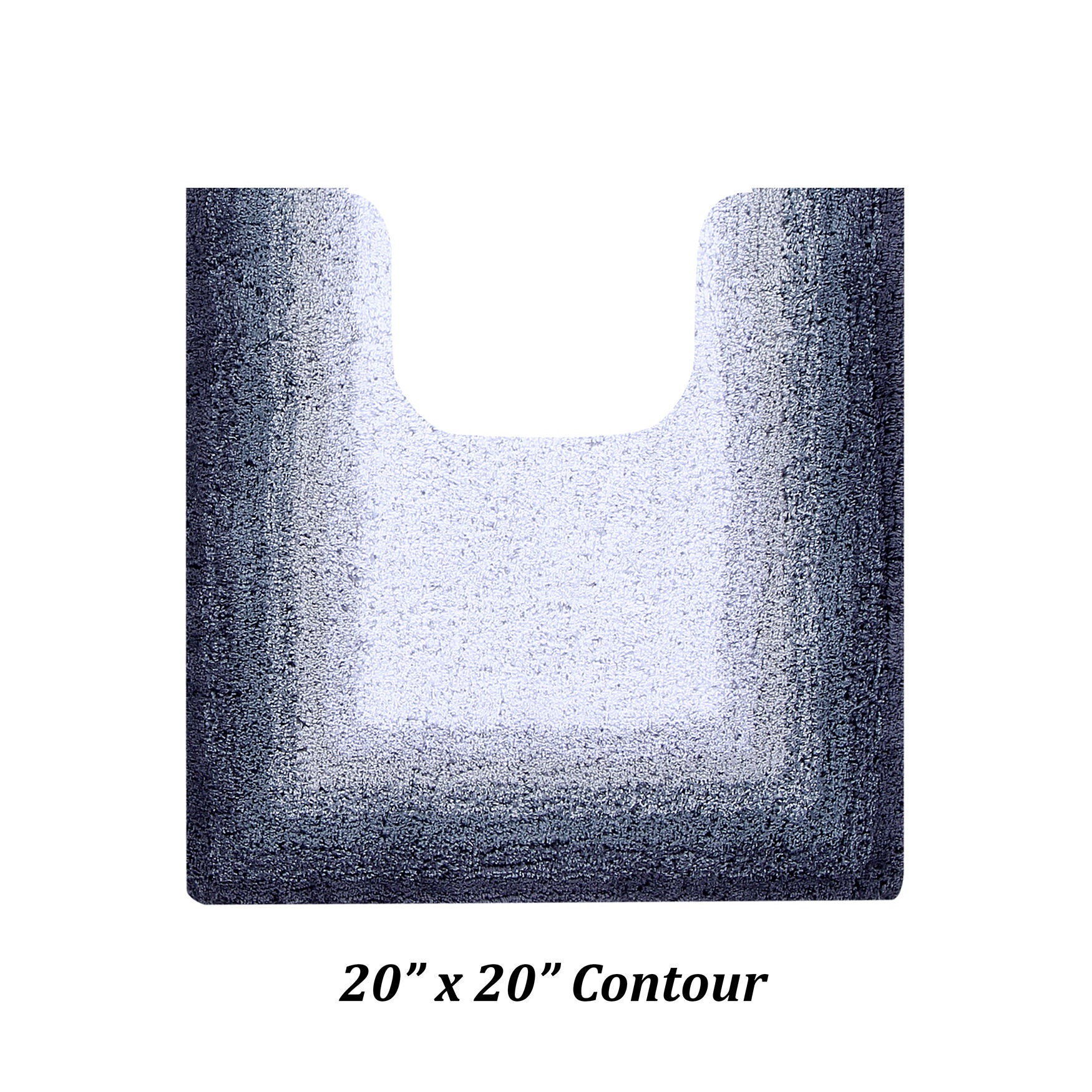 Torrent Bath Mat Rug, 20 inches X 20 inches, GRAY, hi-res image number 0