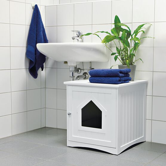 Standard Wooden Litter Box Enclosure, , on-hover image number null