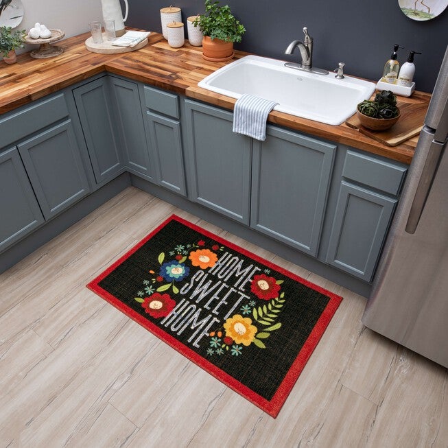 Home Sweet Flowers Kitchen Rug, , alternate image number 5