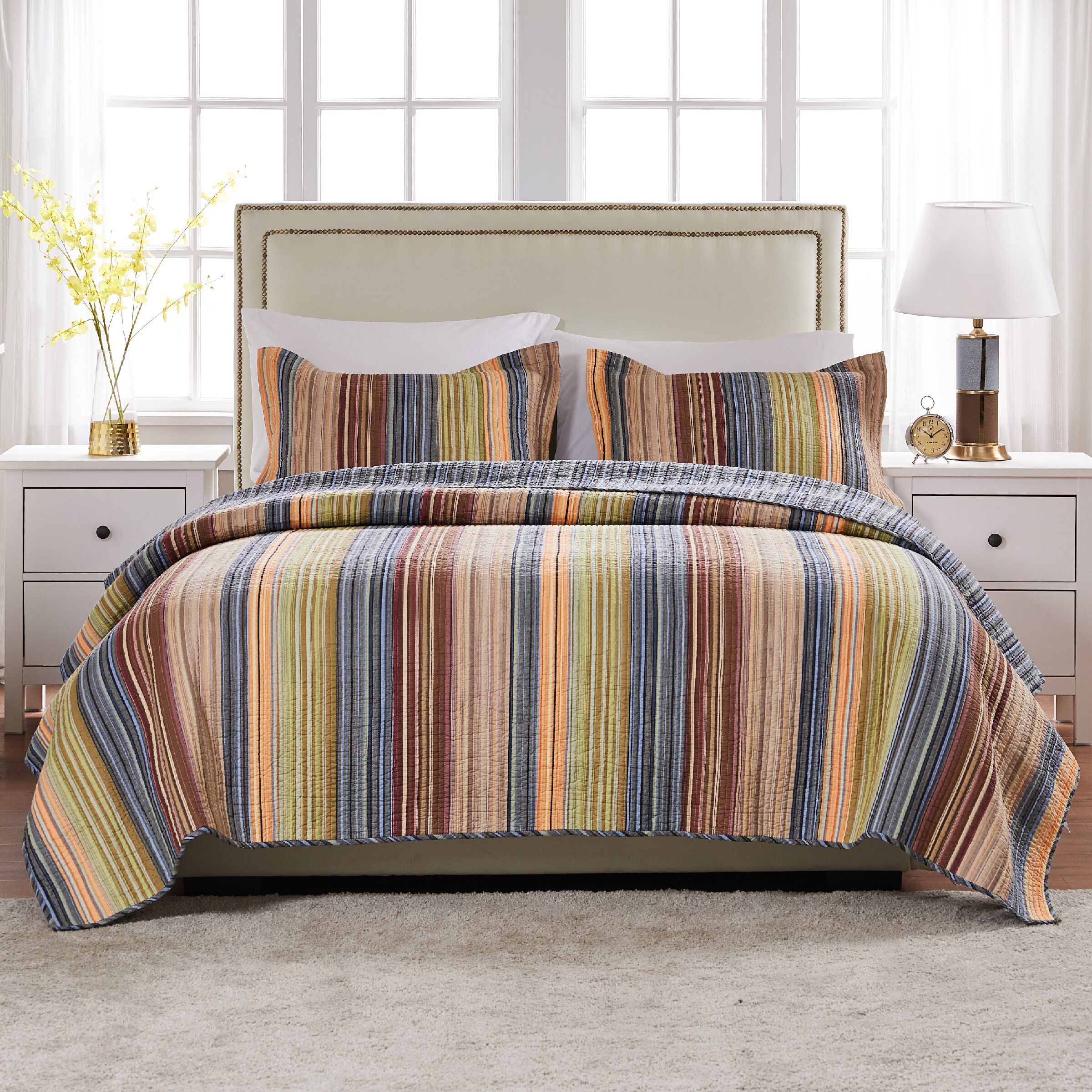 Katy Southwestern Lodge 100% Cotton Quilt Set, MULTI, alternate image number 3