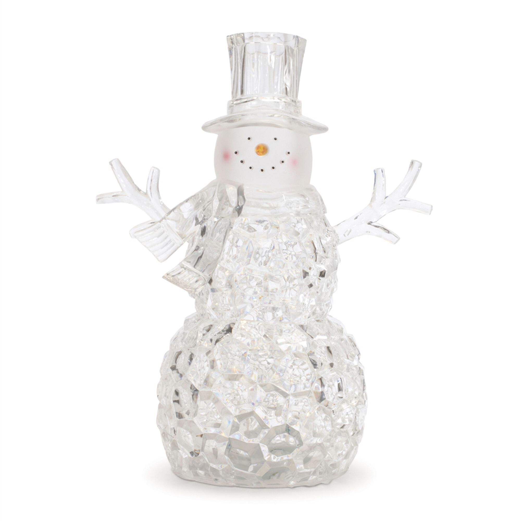 LED Snowman Snow Globe (Set of 2), CLEAR, hi-res image number 0