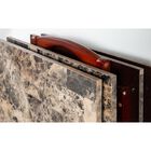 Jasper Tray Table Set Brown Faux Marble, , alternate image number null