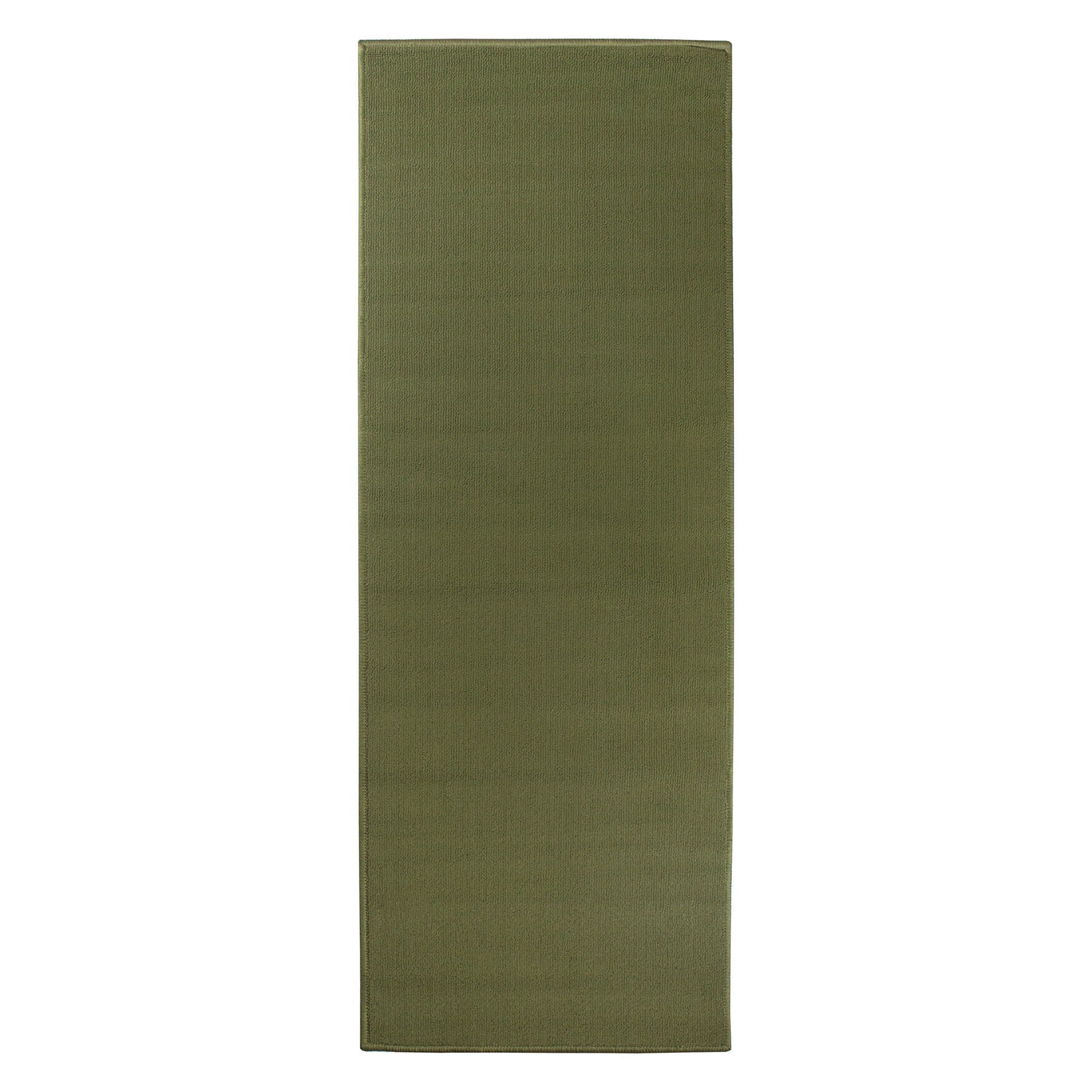 Solid Rug Runner, 20 inches X 60 inches, GREEN, hi-res image number 0