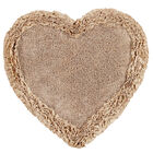 Shaggy Border Heart Bath Rug Mat, 30" X 30", , on-hover image number null