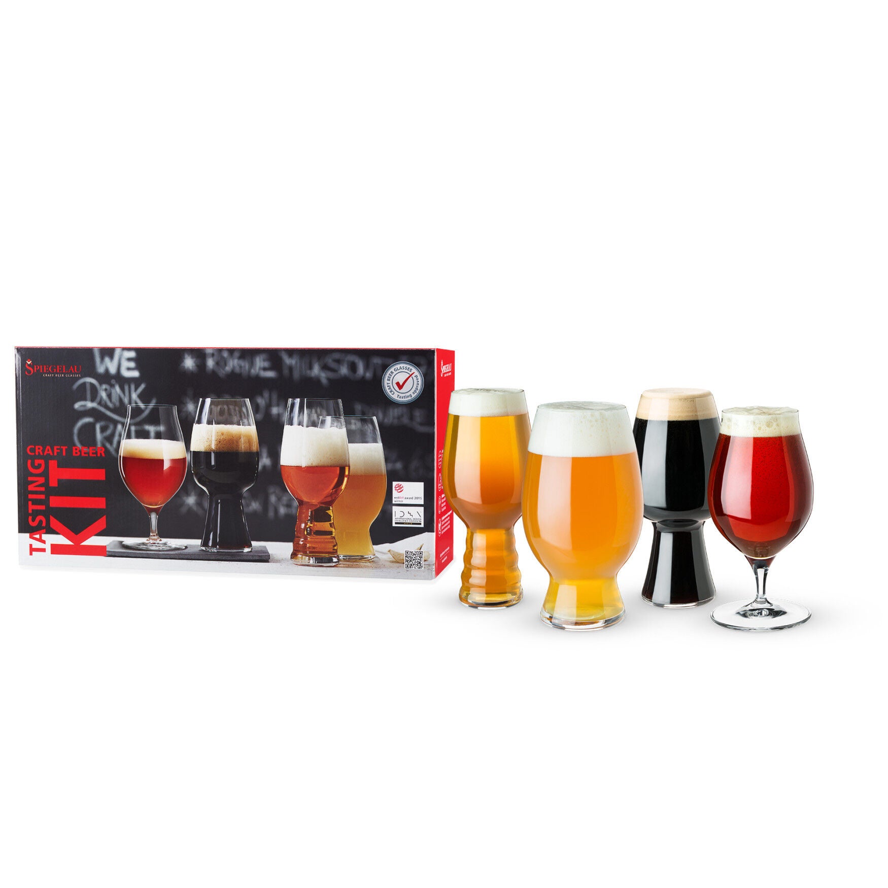 Craft Beer Tasting Kit (Set Of 4), CLEAR, hi-res image number 0