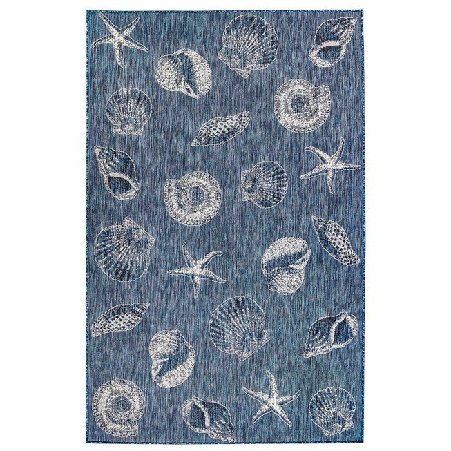 Liora Manne Carmel Shells Indoor/Outdoor Rug Aqua 23 inchesX7 feet 6 inches, , alternate image number 13
