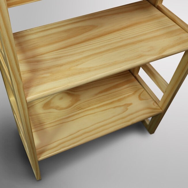 3-Shelf Folding Student Bookcase 20.75 inches Wide-Natural, , alternate image number null
