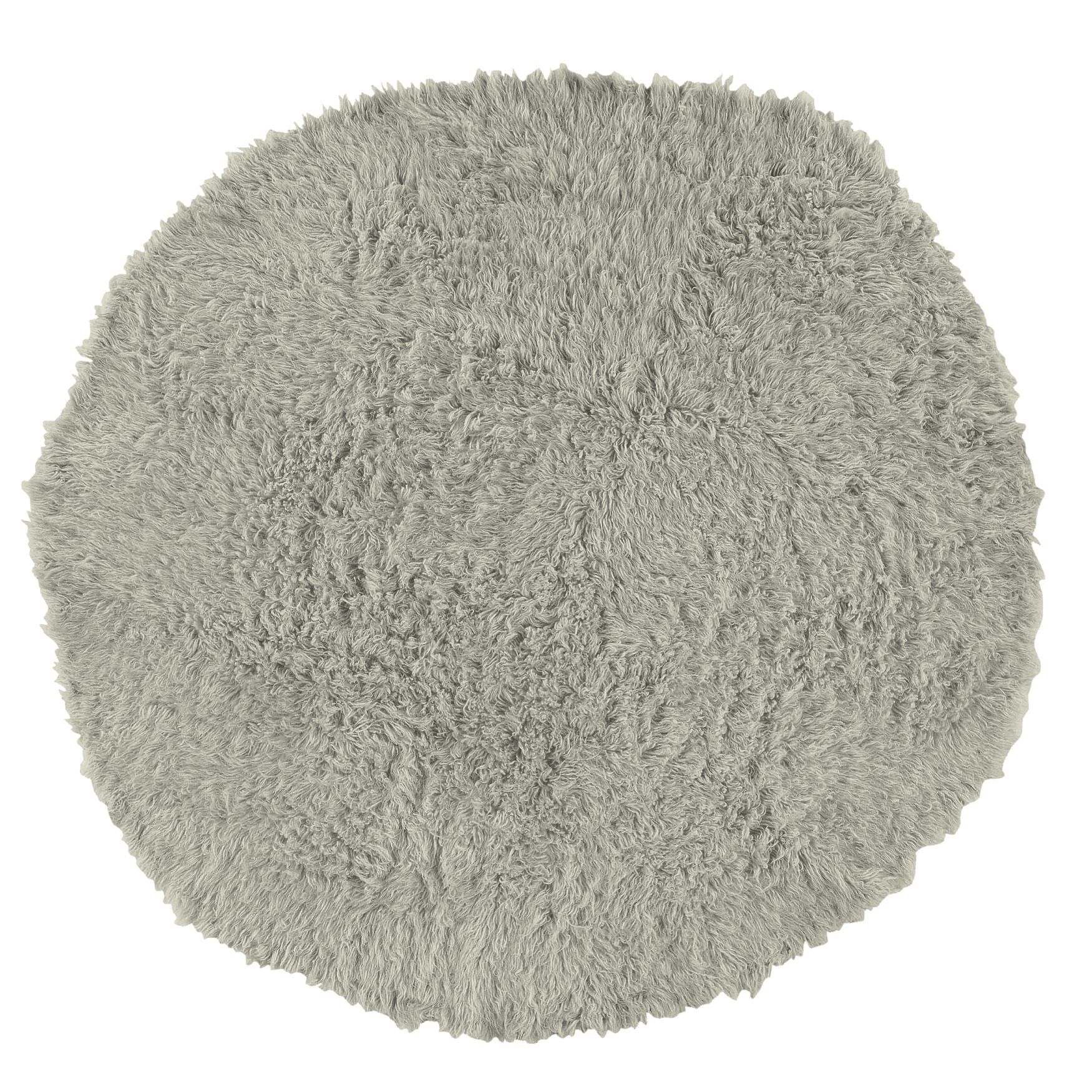 Flokati Light Grey Rug, , alternate image number 6