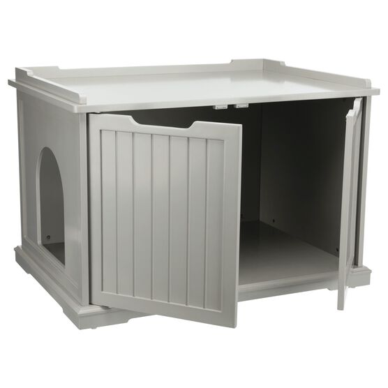 XL Wooden Litter Box Enclosure, , on-hover image number null