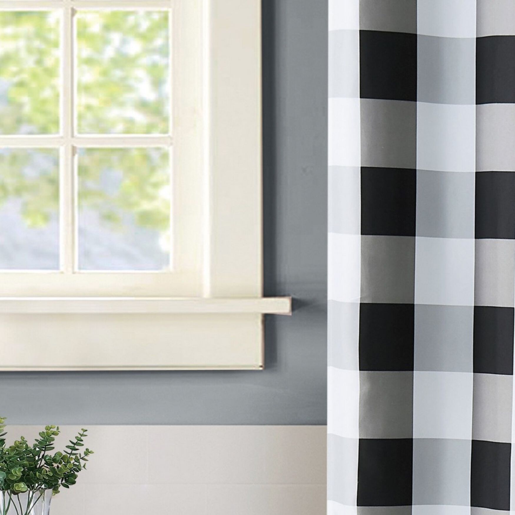 Everyday Buffalo Plaid Shower Curtain, , alternate image number 3