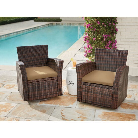 Santiago Swivel Chair, BROWN TAUPE, hi-res image number null