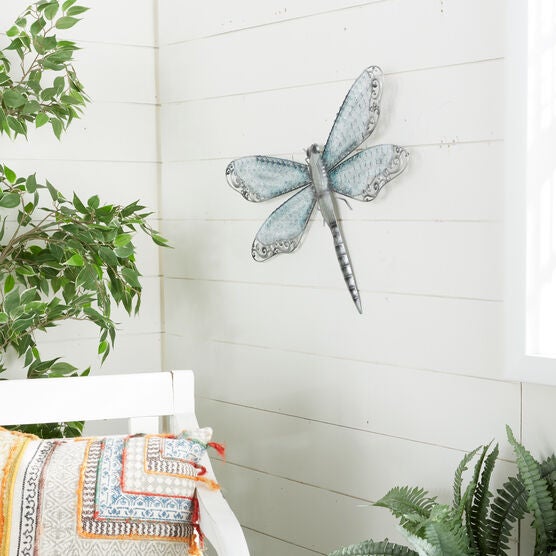 Turquoise Metal Eclectic Wall Decor, , alternate image number null