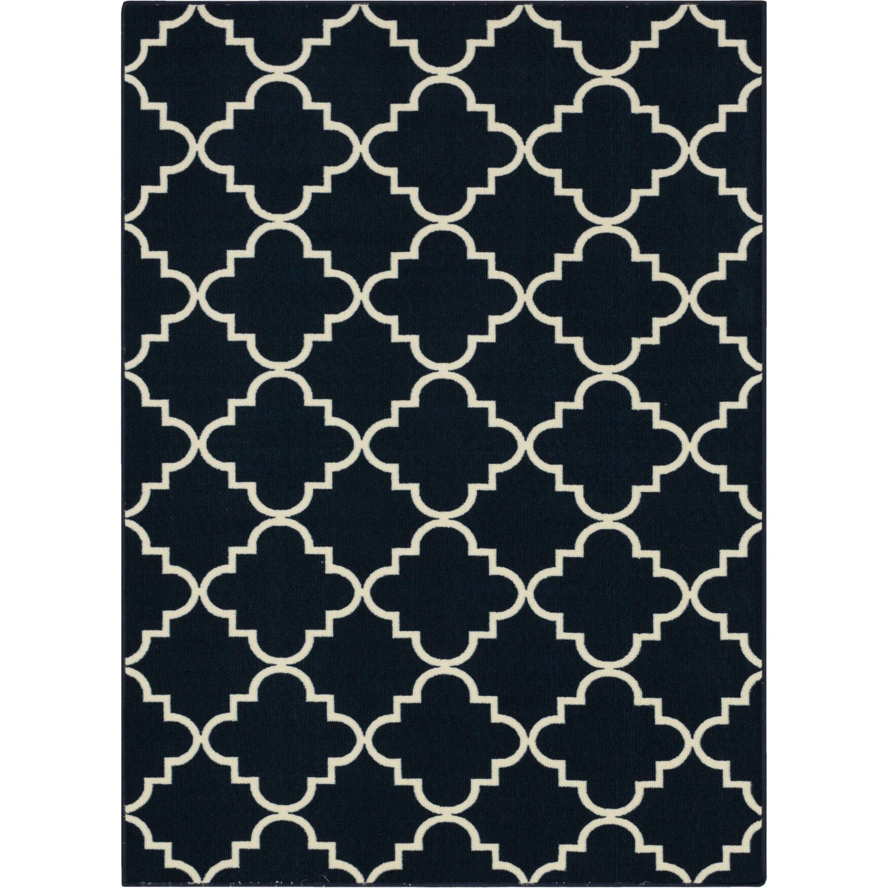Fancy Trellis Navy 6' X 9', NAVY, hi-res image number 0