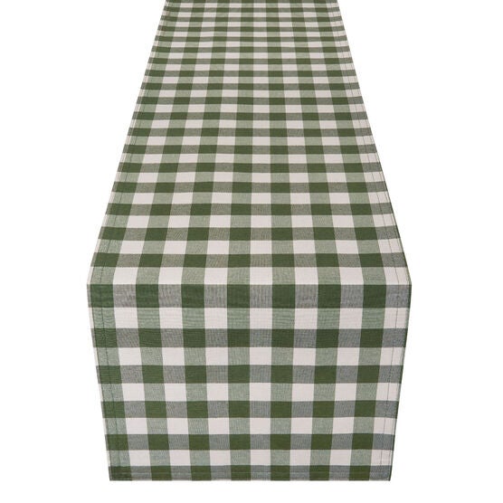 Buffalo Check Table Runner - 13-in x 90-in, SAGE, hi-res image number null