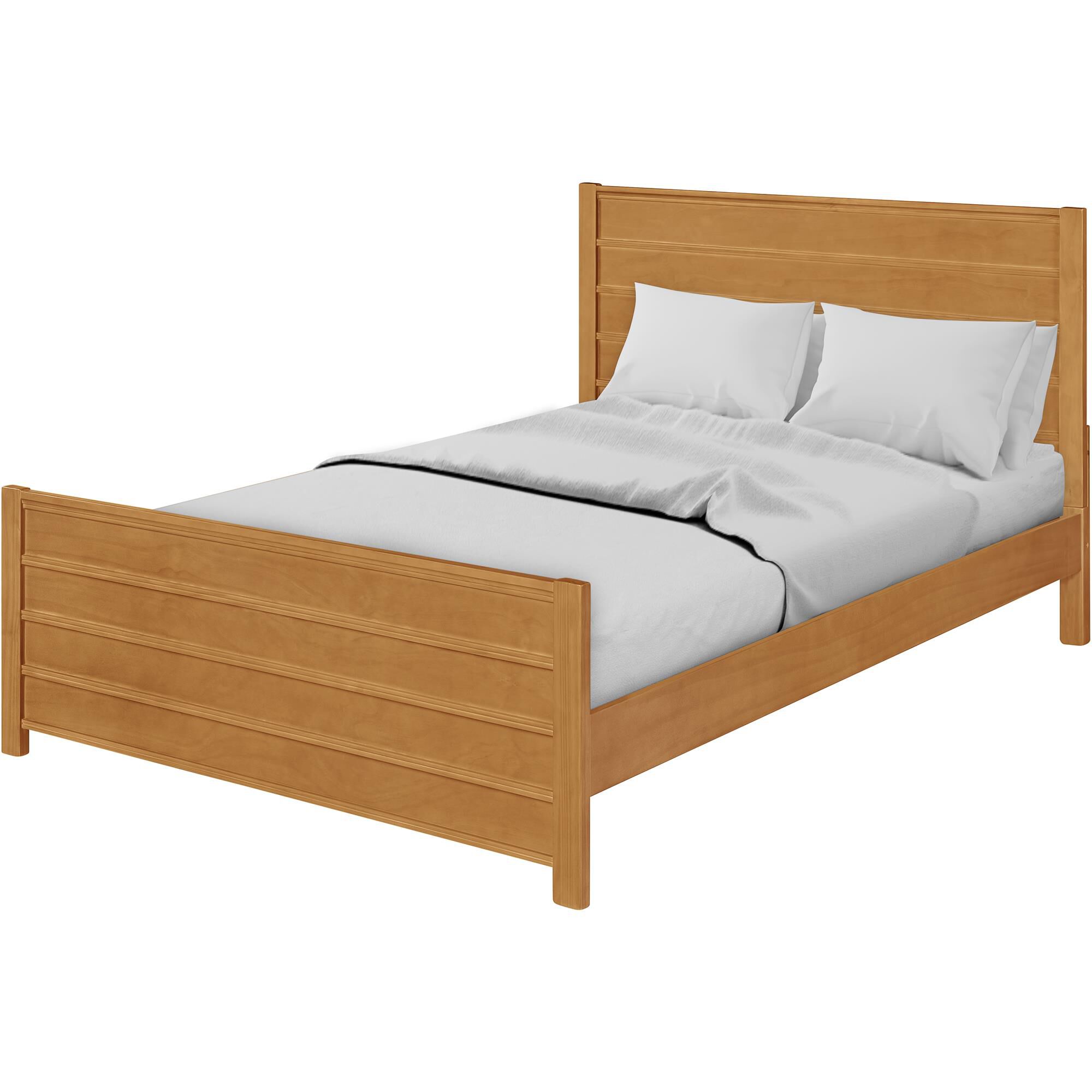Caroline Wooden Platform Bed in Oak, King, OAK, alternate image number 2