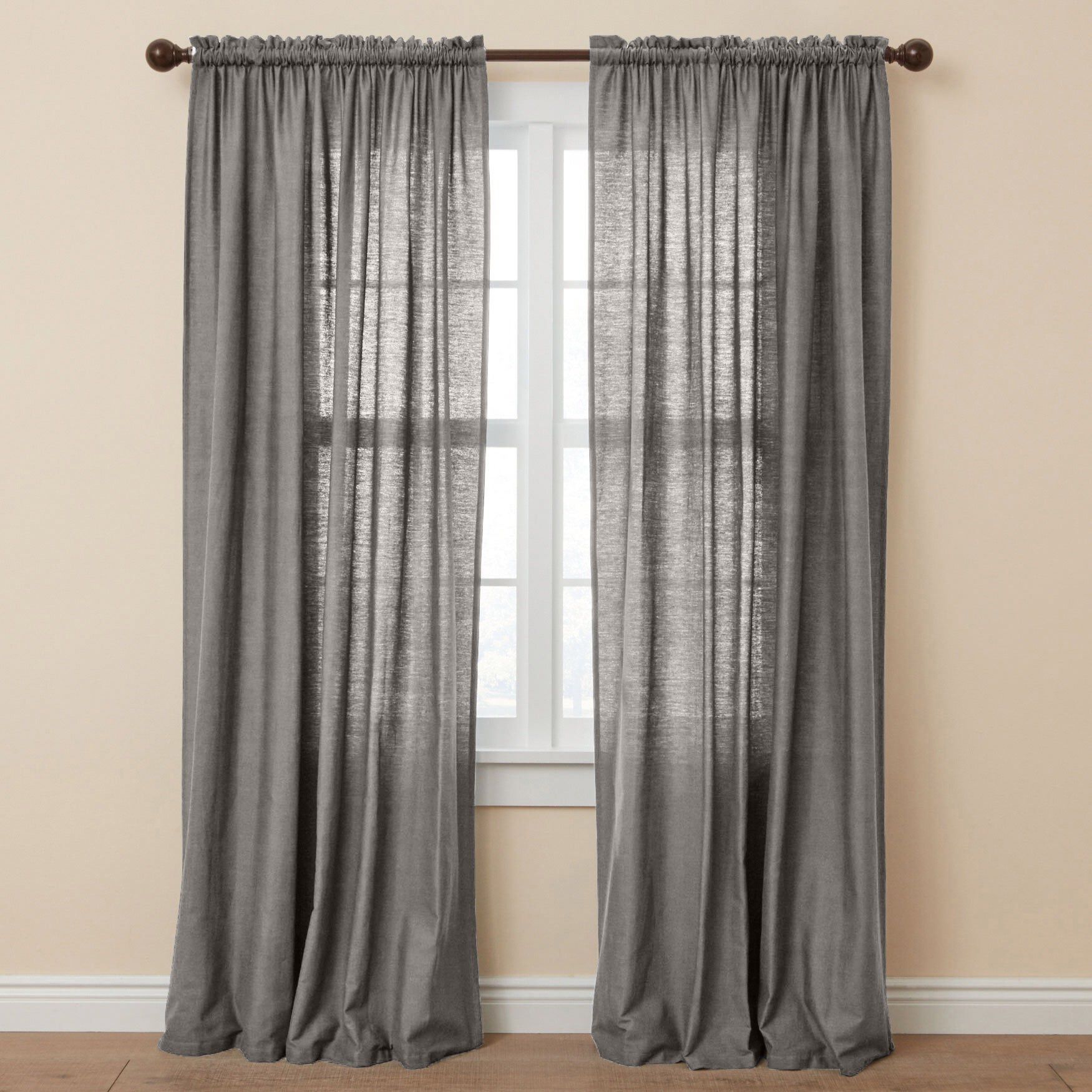 Poly Cotton Canvas Rod-Pocket Panel