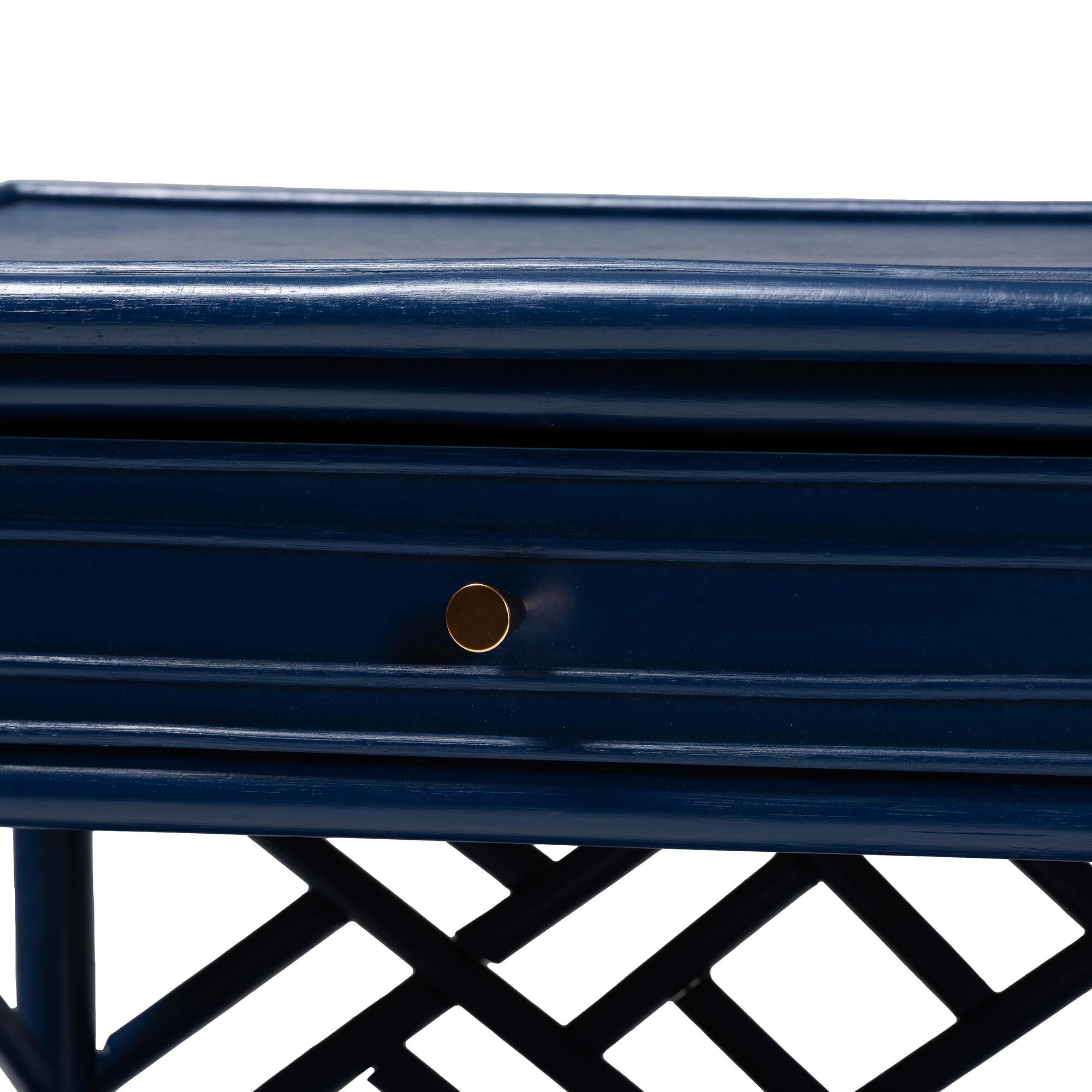 Tiaret Natural Rattan Nightstand, White, BLUE, alternate image number 6