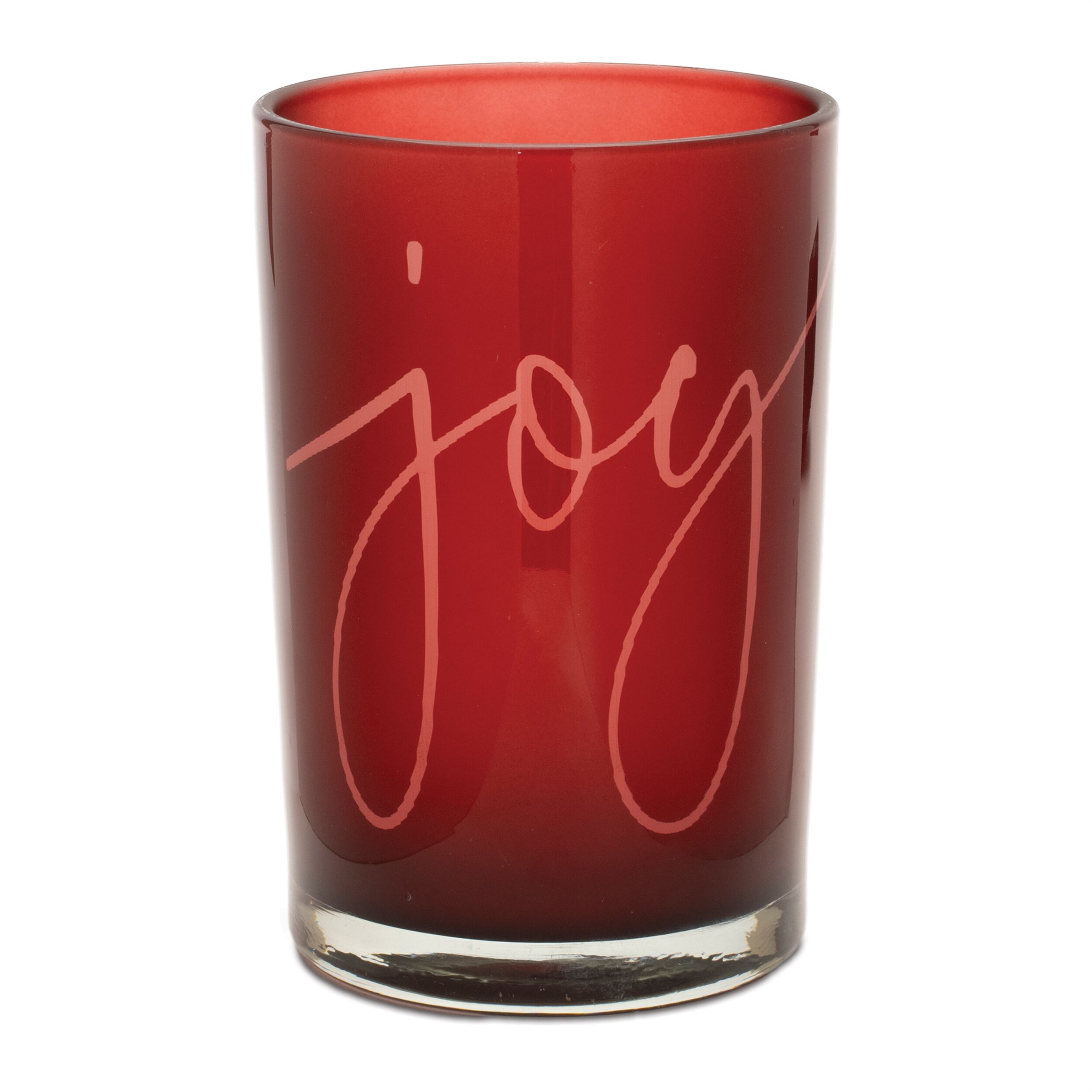 Joy Glass Votive Holder (Set of 2), RED, alternate image number 2