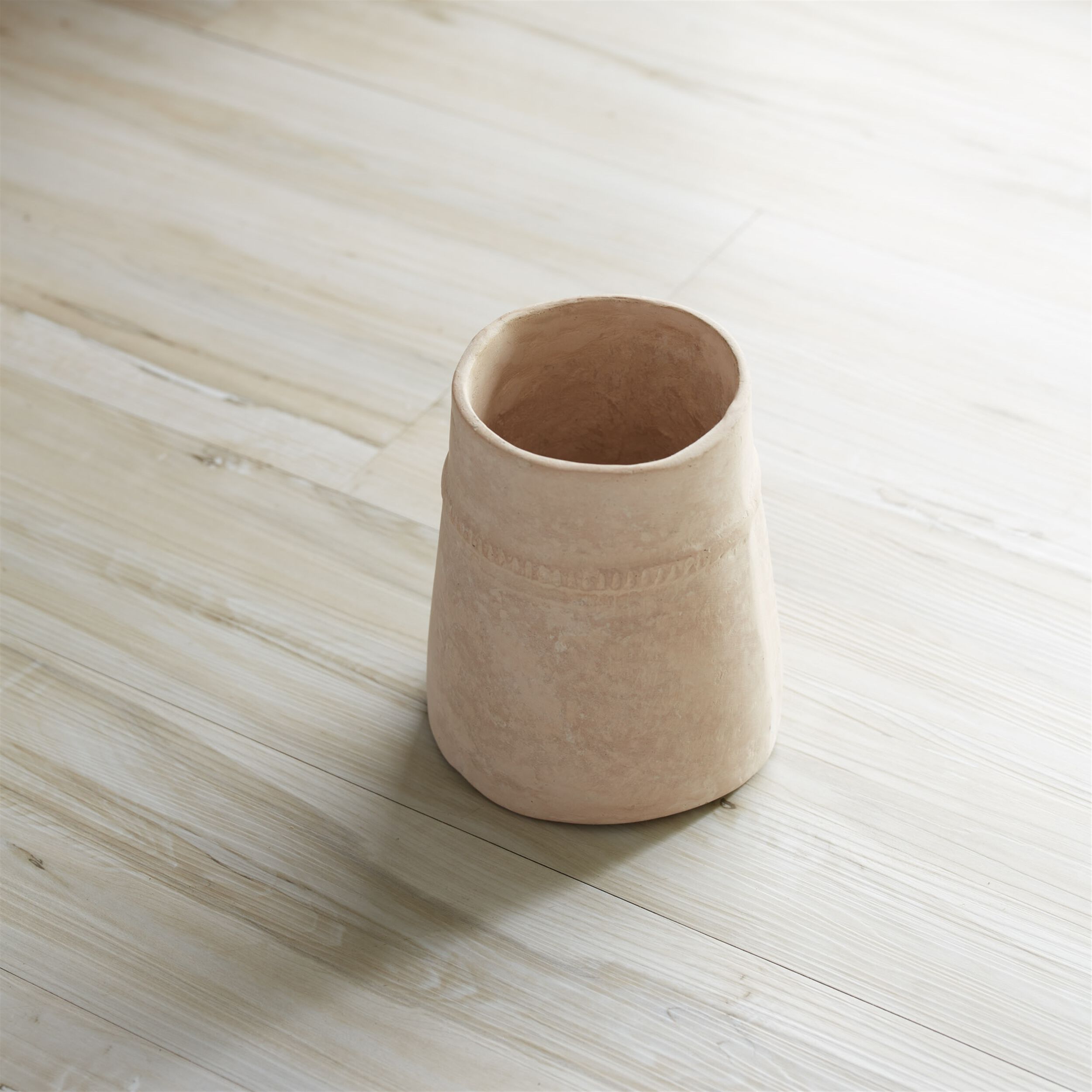 Recycled Paper Chalk Vase 6.5 inchesH, BEIGE, alternate image number 3