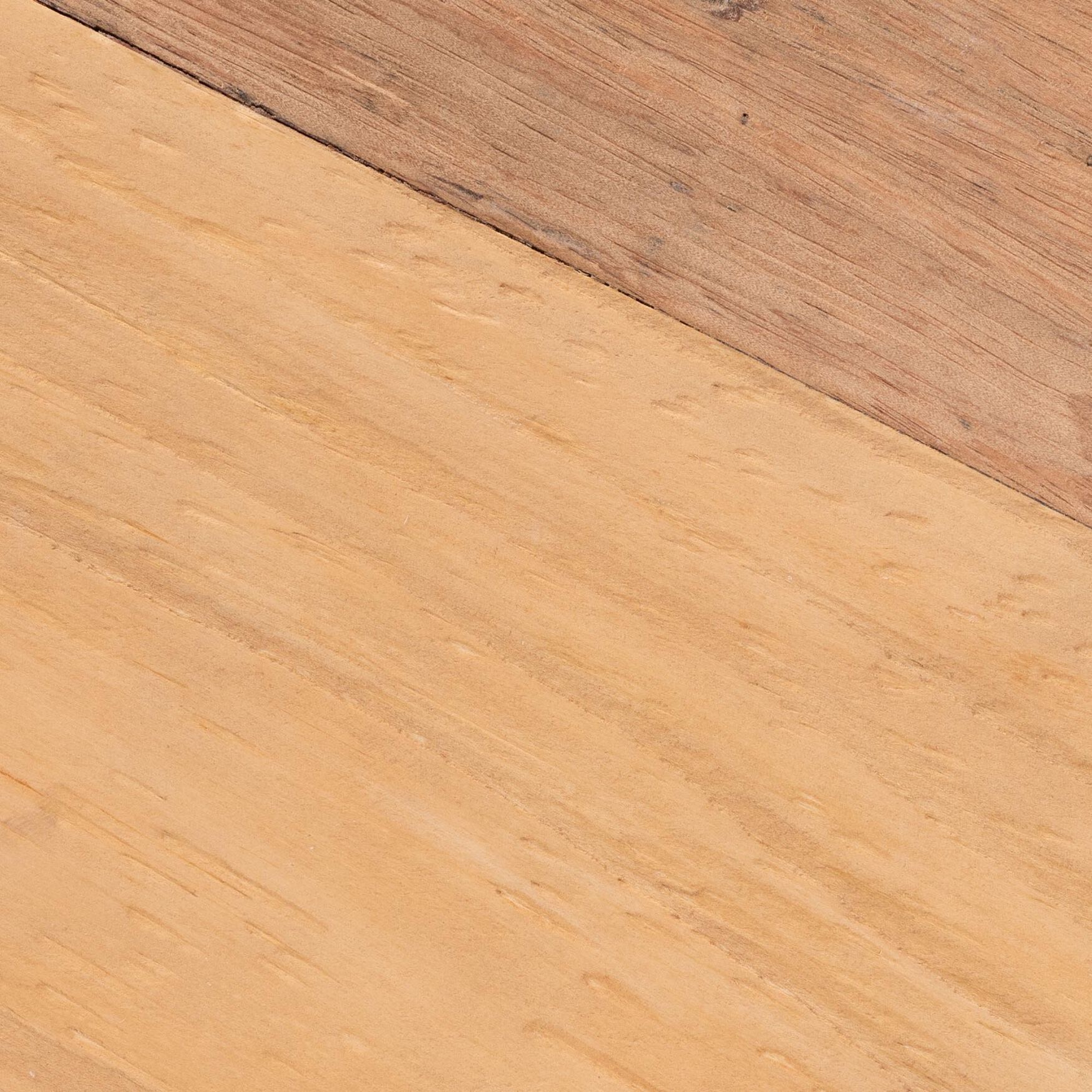 Terah Mid-Century Modern Natural Brown Teak Wood Ottoman Footstool, , alternate image number 4