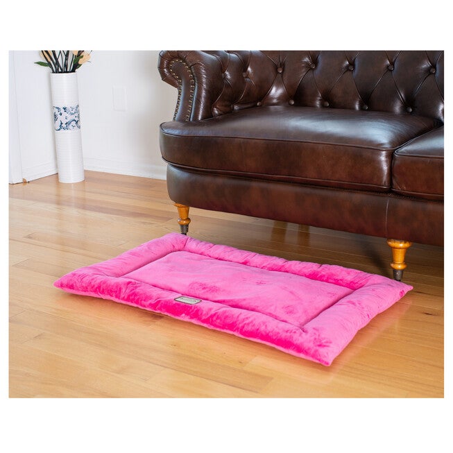 Medium Pet Bed Mat , Dog Crate Soft Pad With Poly Fill Cushion, , alternate image number 2