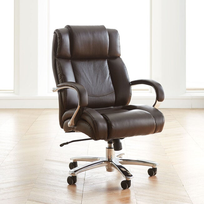 Oversized Executive Office Chair, BROWN, hi-res image number 0